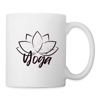 Yoga Fleur de lotus - Mug blanc - blanc - Droite