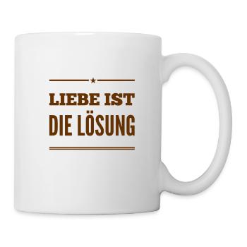 ich konzentriere mich auf die Lösung - Tasse - Weiß - Rechts