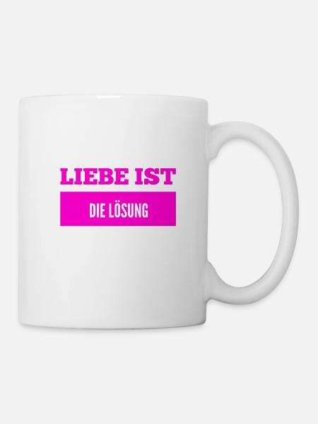 ich liebe das Leben - Tasse - Weiß