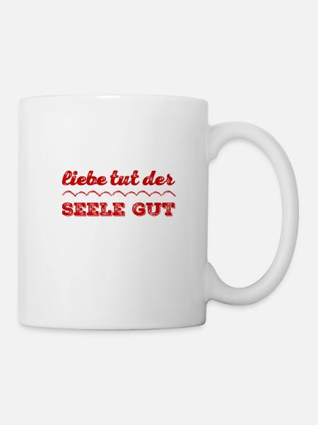 the soul wants love - Mug - white