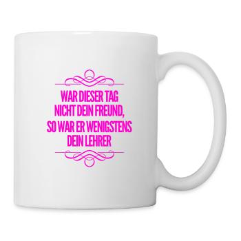 ich liebe mein Leben - Tasse - Weiß - Rechts