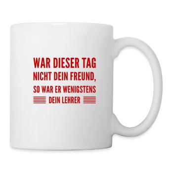 genieße dein Leben - Tasse - Weiß - Rechts