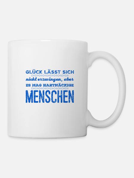 ich bin glücklich - Tasse - Weiß