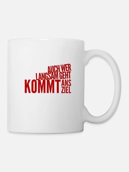 lass dir Zeit - Tasse - Weiß