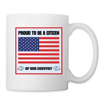Proud to be a citizen of our country - Mug - white - Right