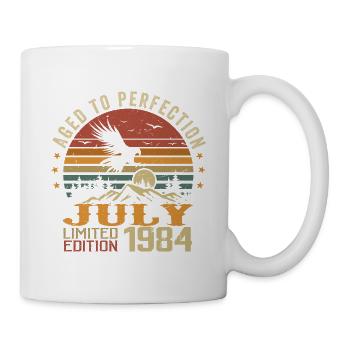 Millésime Juillet 1984 Anniversaire Juillet 1984 - Mug blanc - blanc - Droite