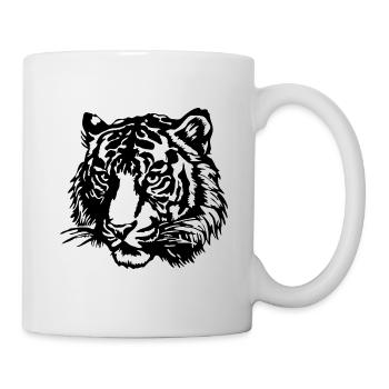 Tiger - Tasse - Weiß - Rechts