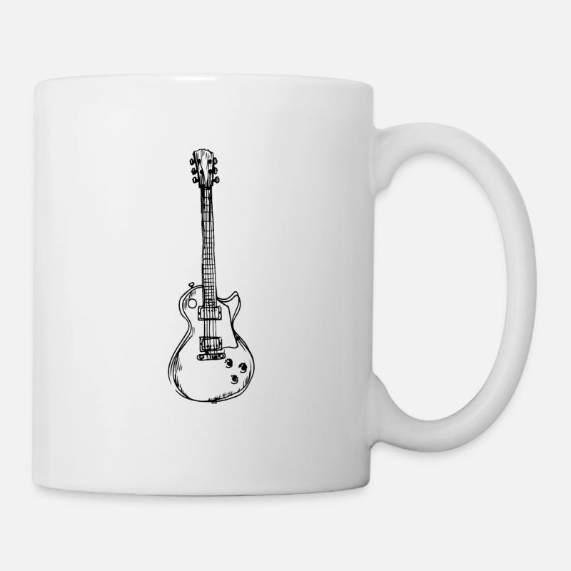 Gitarre Gitarrist - Tasse - Weiß