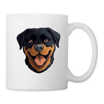 Rottweiler Hund - Tasse - Weiß - Rechts