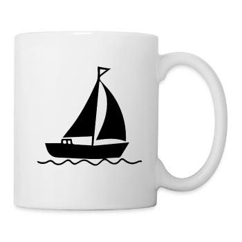 Segelboot Segelschiff Segelboote - Tasse - Weiß - Rechts