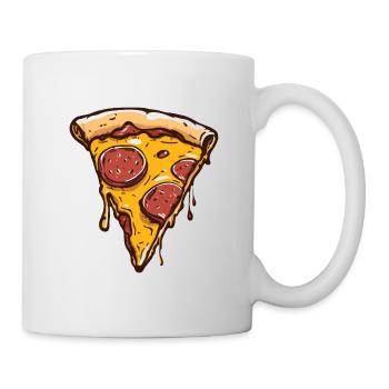 Pizza - Tasse - Weiß - Rechts