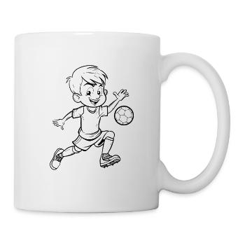 Football Football Équipe Jeu de Football - Mug blanc - blanc - Droite