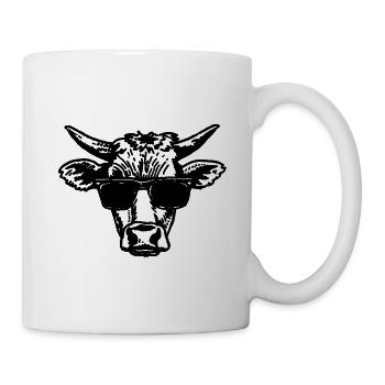 Kuh Kühe - Tasse - Weiß - Rechts