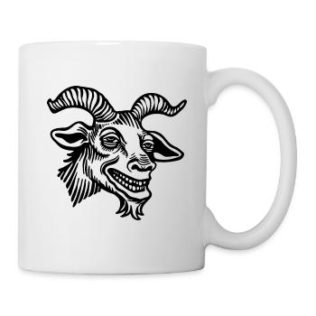 Steinbock Ziege - Tasse - Weiß - Rechts