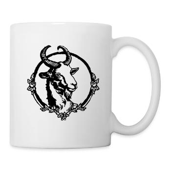 Steinbock Ziege - Tasse - Weiß - Rechts