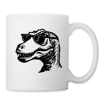 Dino Dinosaurier - Tasse - Weiß - Rechts