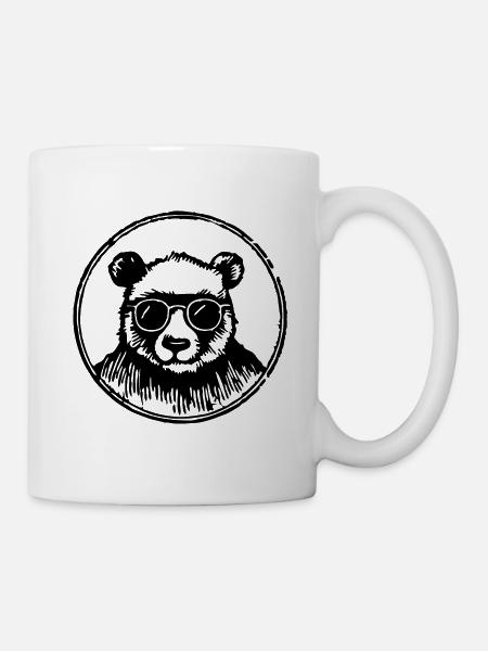 Panda Pandabär - Tasse - Weiß
