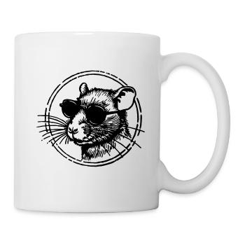 Maus Ratte - Tasse - Weiß - Rechts