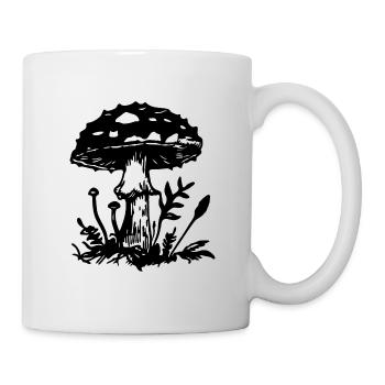 Cueilleur de champignons - Mug blanc - blanc - Droite