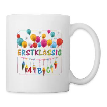 Erstklassig Schultüten ABC Luftballons - Tasse - Weiß - Rechts