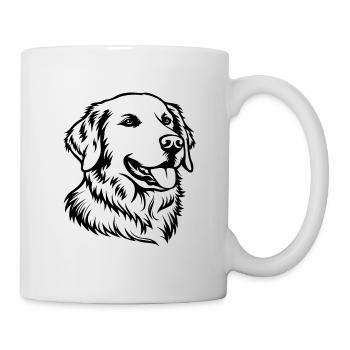 Golden Retriever Chien Chiens - Mug blanc - blanc - Droite