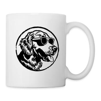 Golden Retriever Hund Hunde - Tasse - Weiß - Rechts