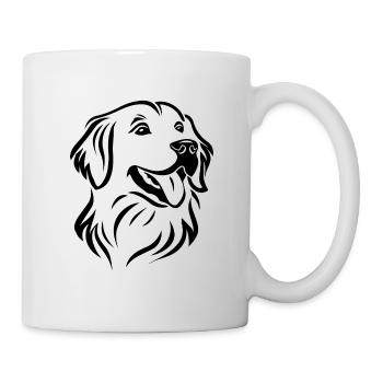 Golden Retriever Chien Chiens - Mug blanc - blanc - Droite