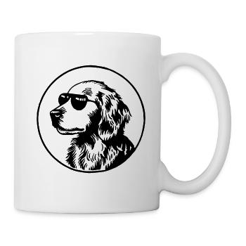 Golden Retriever Hund - Tasse - Weiß - Rechts
