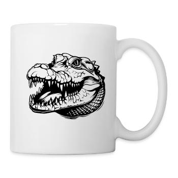 Krokodil Alligator - Tasse - Weiß - Rechts