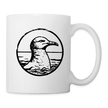 Mouette - Mug blanc - blanc - Droite