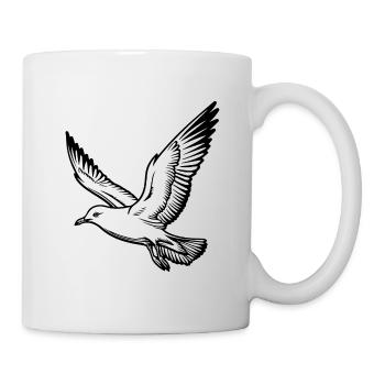Mouette - Mug blanc - blanc - Droite