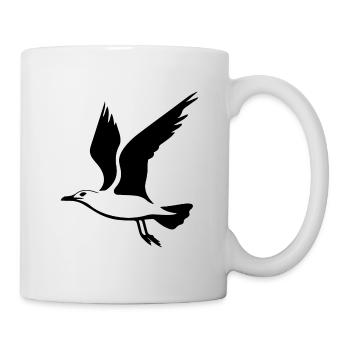 Mouette - Mug blanc - blanc - Droite