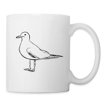 Mouette - Mug blanc - blanc - Droite