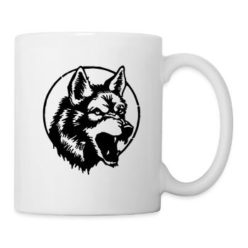 Wolf - Tasse - Weiß - Rechts
