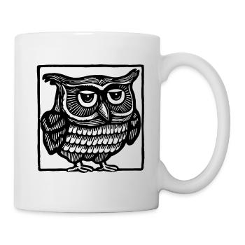 Eule - Tasse - Weiß - Rechts
