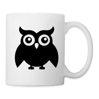 Eule - Tasse - Weiß - Rechts