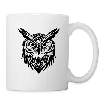 Eule - Tasse - Weiß - Rechts