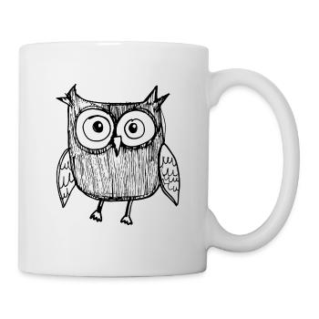 Owl Owls Bird - Mug - white - Right