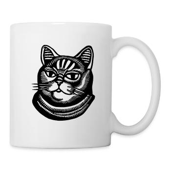 Cat Cats Cat Face - Mug - white - Right