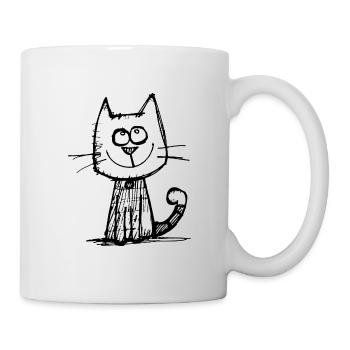 Cat Cats Cat Face - Mug - white - Right