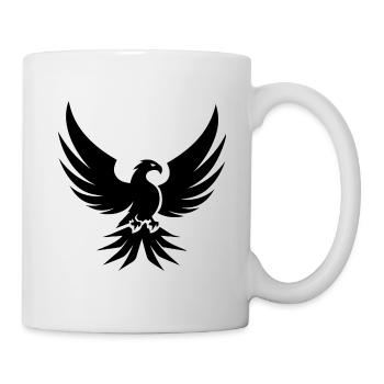 Adler Adlerkopf - Tasse - Weiß - Rechts