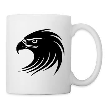 Adler Adlerkopf - Tasse - Weiß - Rechts