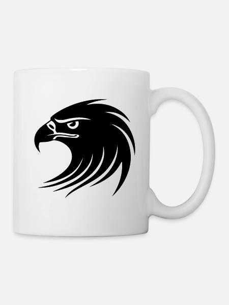 Adler Adlerkopf - Tasse - Weiß