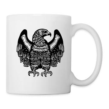 Adler Adlerkopf - Tasse - Weiß - Rechts