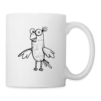 Perroquet oiseau - Mug blanc - blanc - Droite