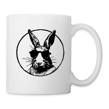 Hase Kaninchen - Tasse - Weiß - Rechts