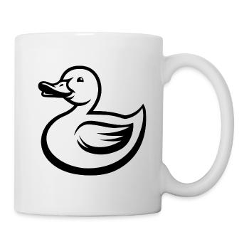 Ente Enten - Tasse - Weiß - Rechts