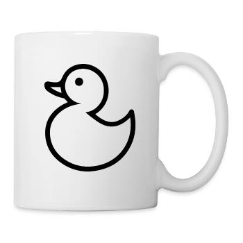 Ente Enten - Tasse - Weiß - Rechts