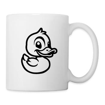 Ente Enten - Tasse - Weiß - Rechts