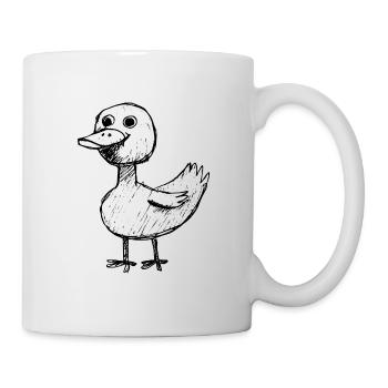 Ente Enten - Tasse - Weiß - Rechts